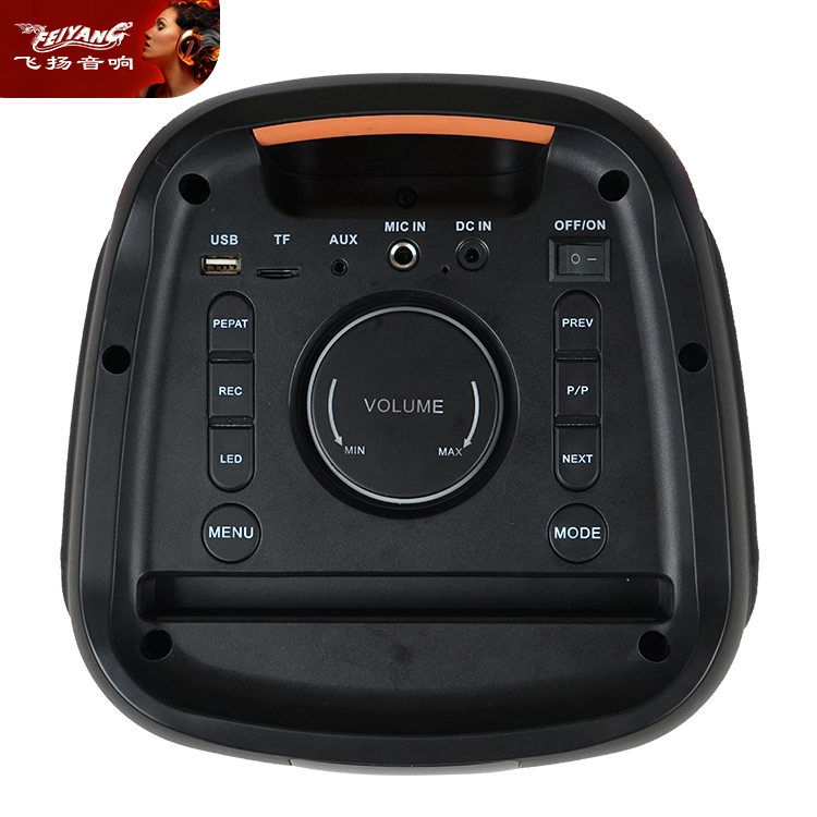 5.25" Fire Light Speaker Professional DJ Sound Box Portable Wireless Audio Subwoofer Powered Mini Bluetooth Speaker