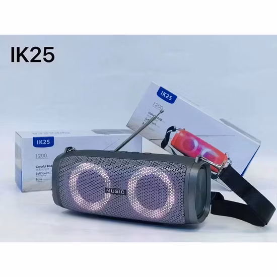 Altoparlanti LED colorati portatili da esterno Stereo wireless impermeabile Blu
