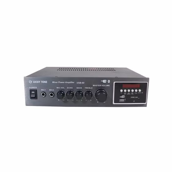 Sistema audio da 60 W con amplificatore mixer amplificatore di potenza PA Bluetooth